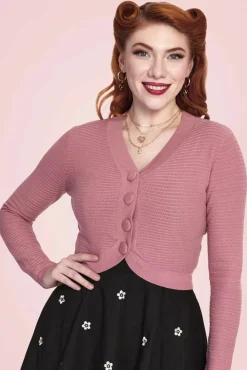Best Sale Vixen Ariane Getextureerd Gebreid Cropped Vest In Roze