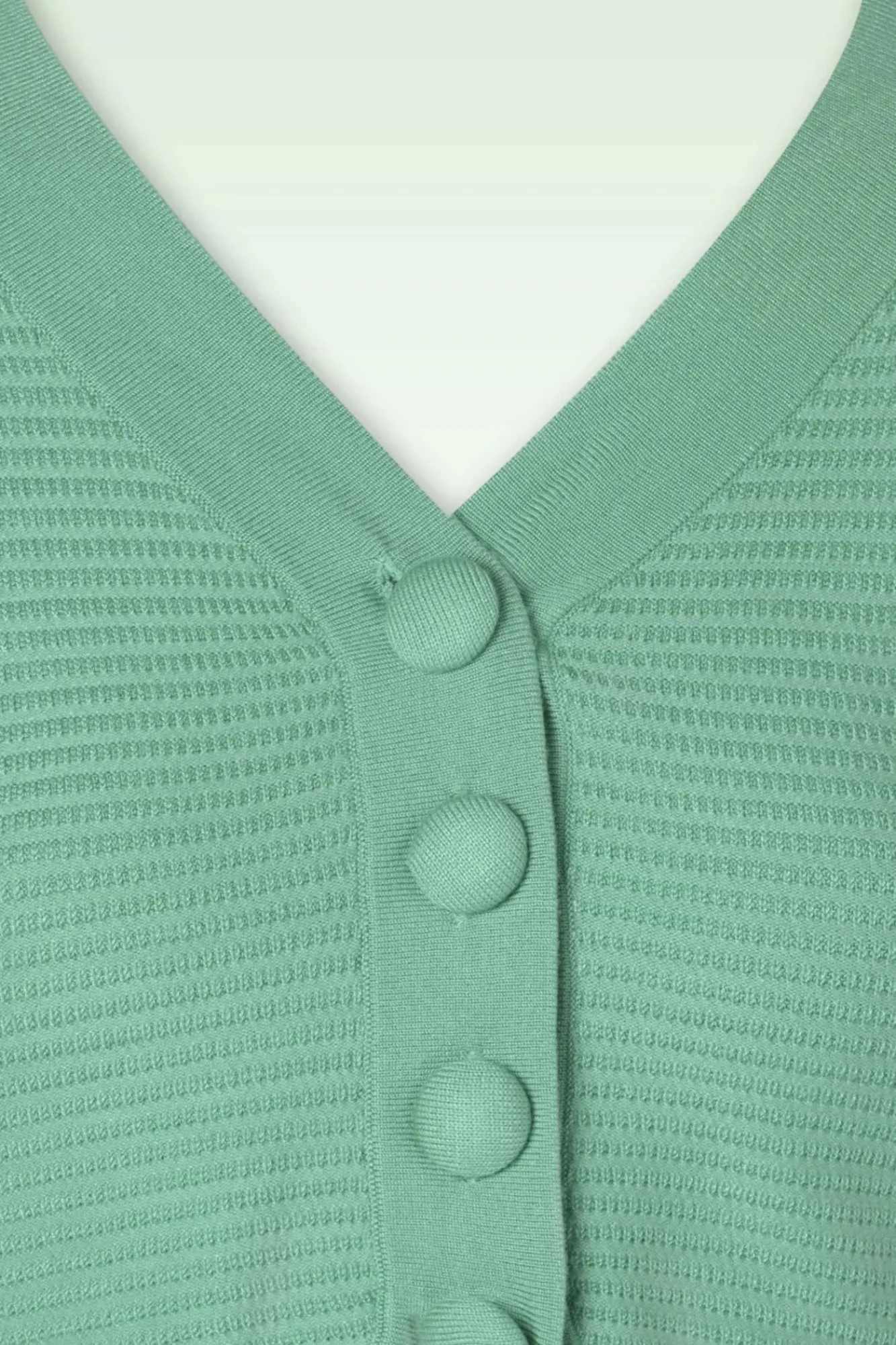 Clearance Vixen Ariane Getextureerd Gebreid Cropped Vest In Mintgroen