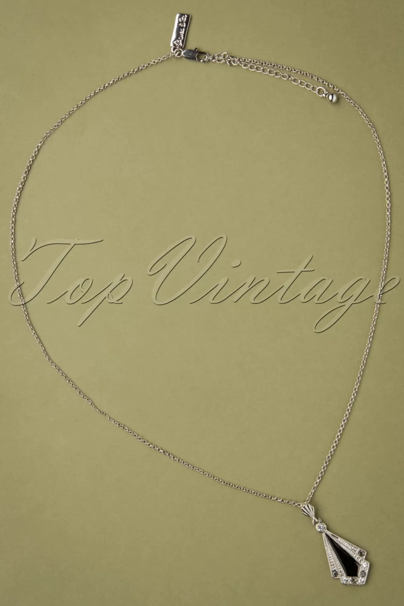 Shop Lovely Art Deco Ketting In Zwart
