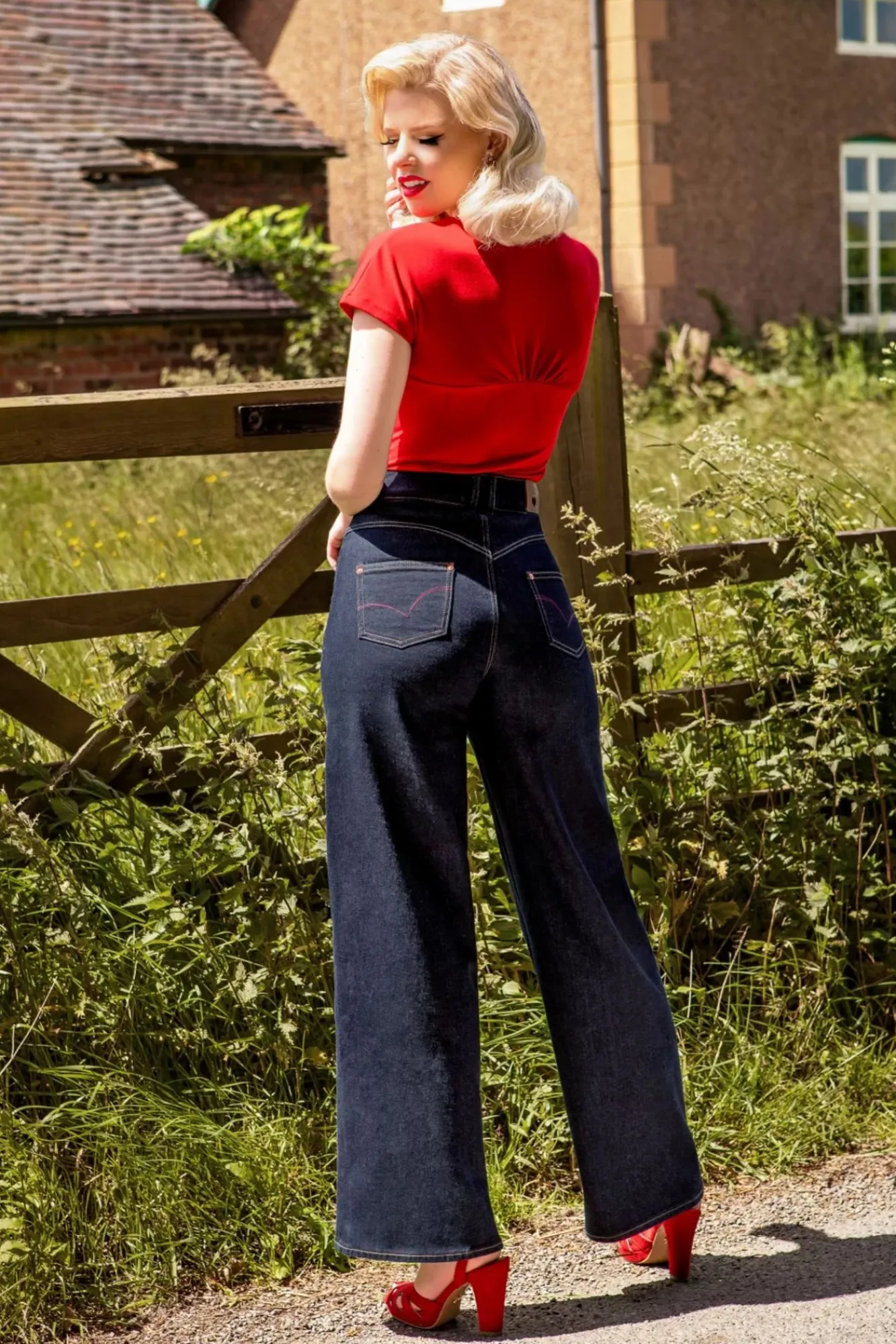 Cheap Rock-a-Booty Audrey Jeans In Blauw