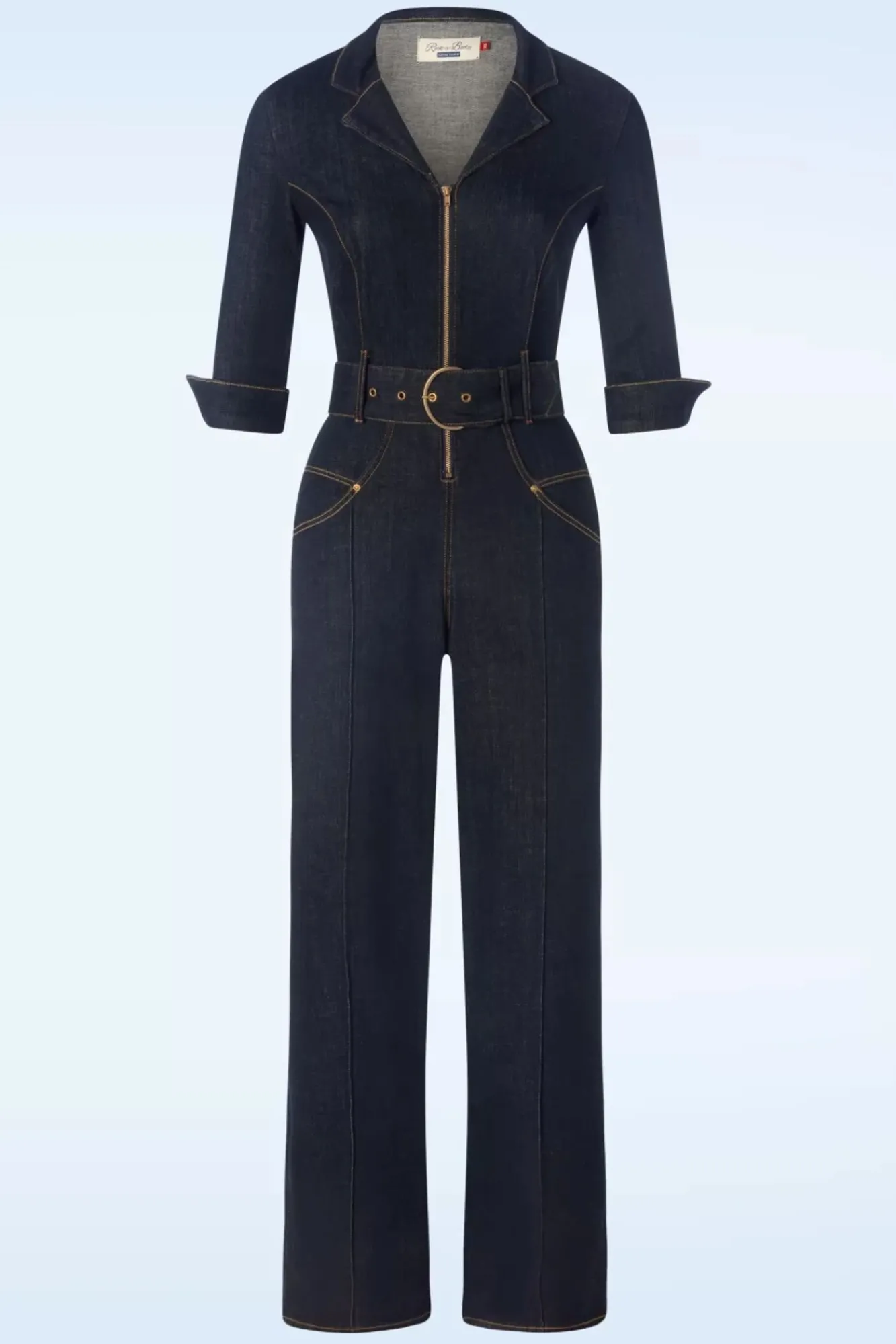 Clearance Rock-a-Booty Audrey Jumpsuit In Donker Denim