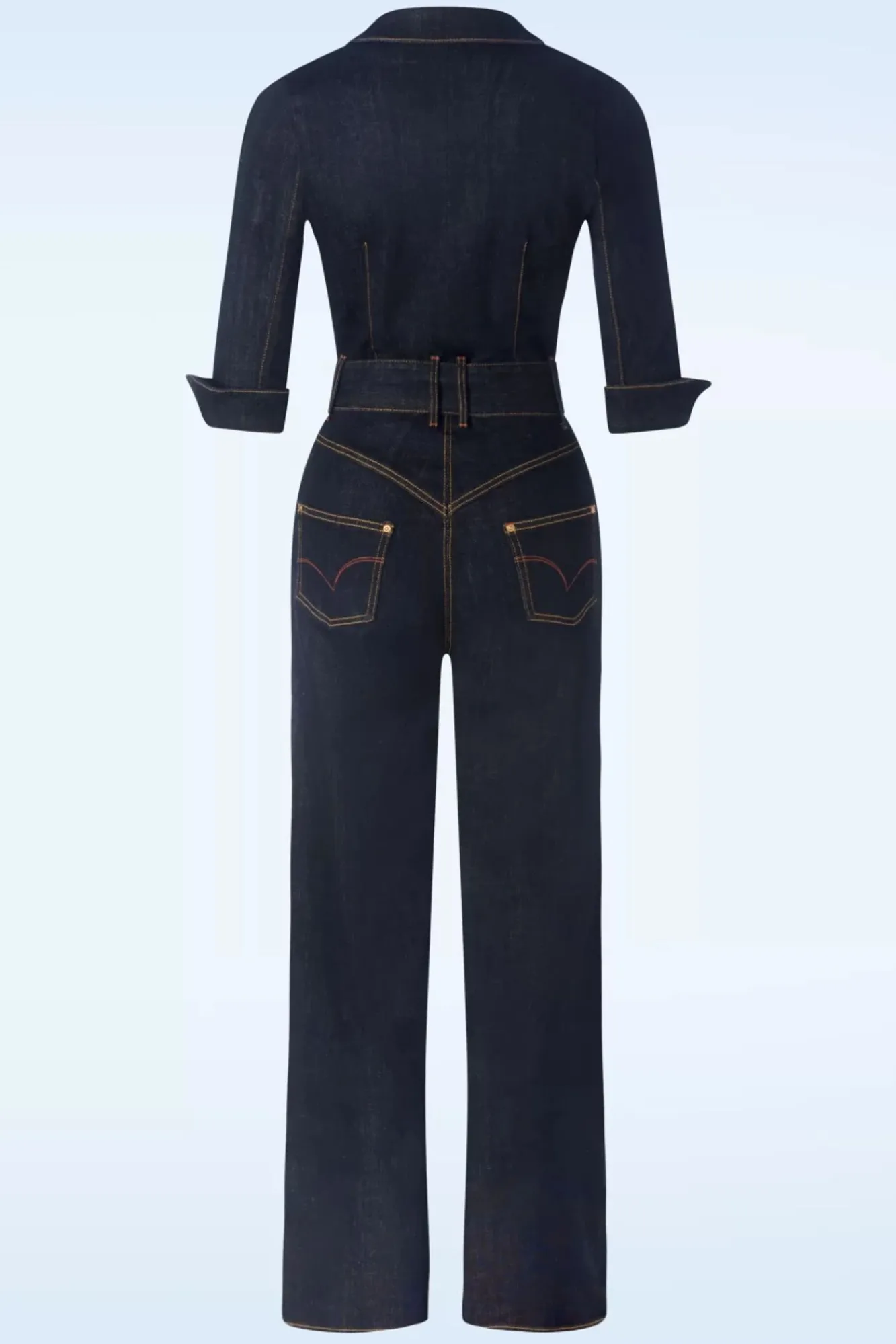 Clearance Rock-a-Booty Audrey Jumpsuit In Donker Denim