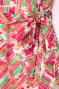 Hot Smashed Lemon Babs Maxi Jurk In Multi