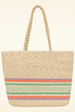 Sale King Louie Bari Strandtas Van Stro In Zand
