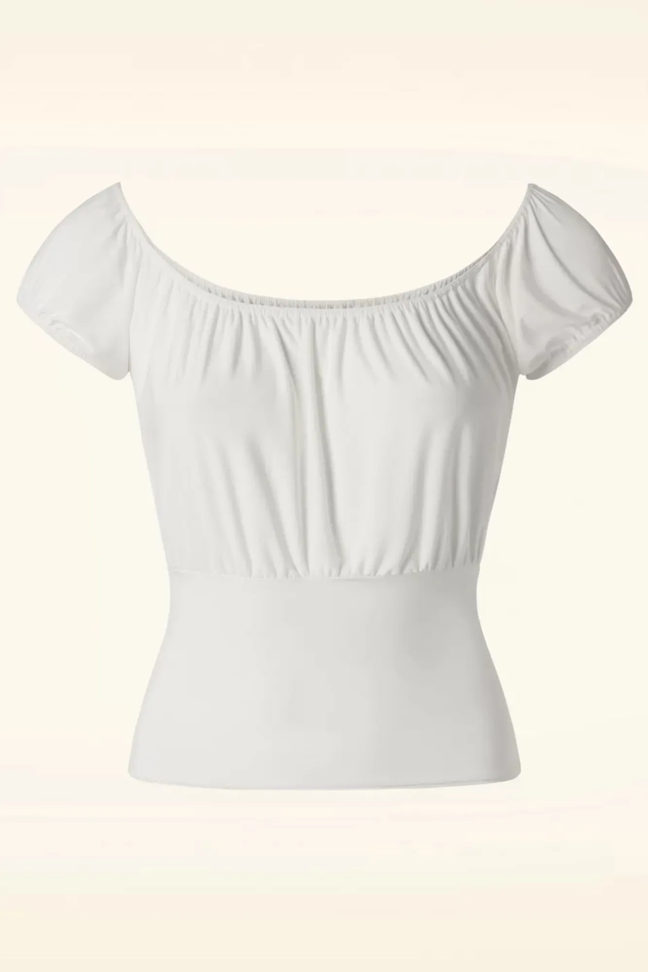 Store Vintage Chic for Topvintage Belinda Off-Shoulder Top In Wit