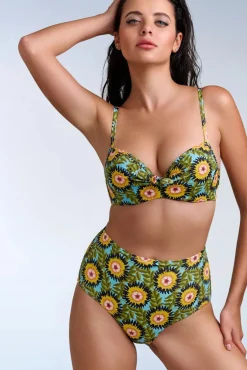 Store Marlies Dekkers Bellini Flower Balconette Bikini Top In Multi