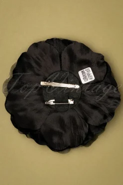 Store Urban Hippies Big Flower Corsage In Zwart