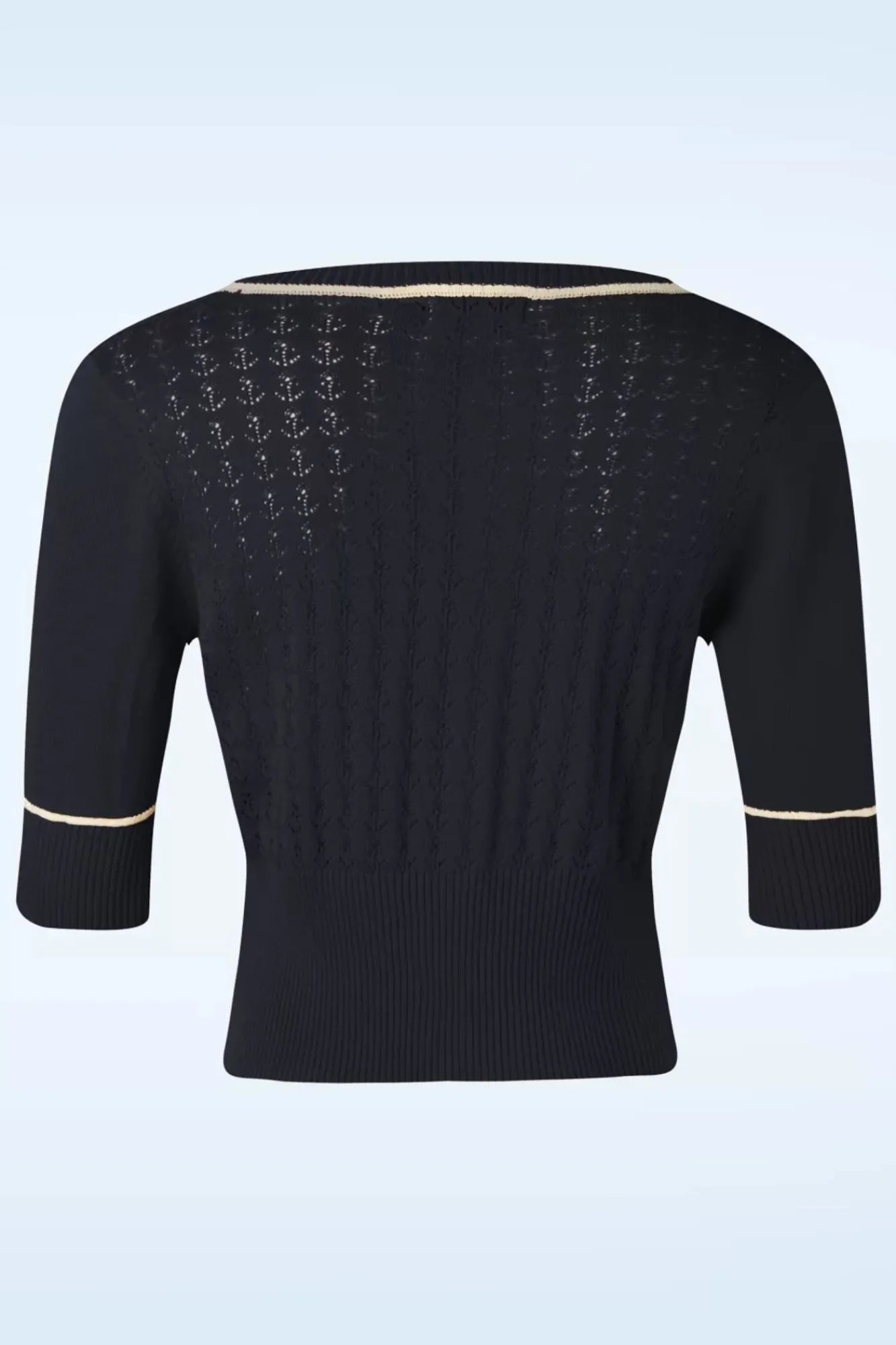 Cheap Banned Retro Boat Club Vest In Marineblauw