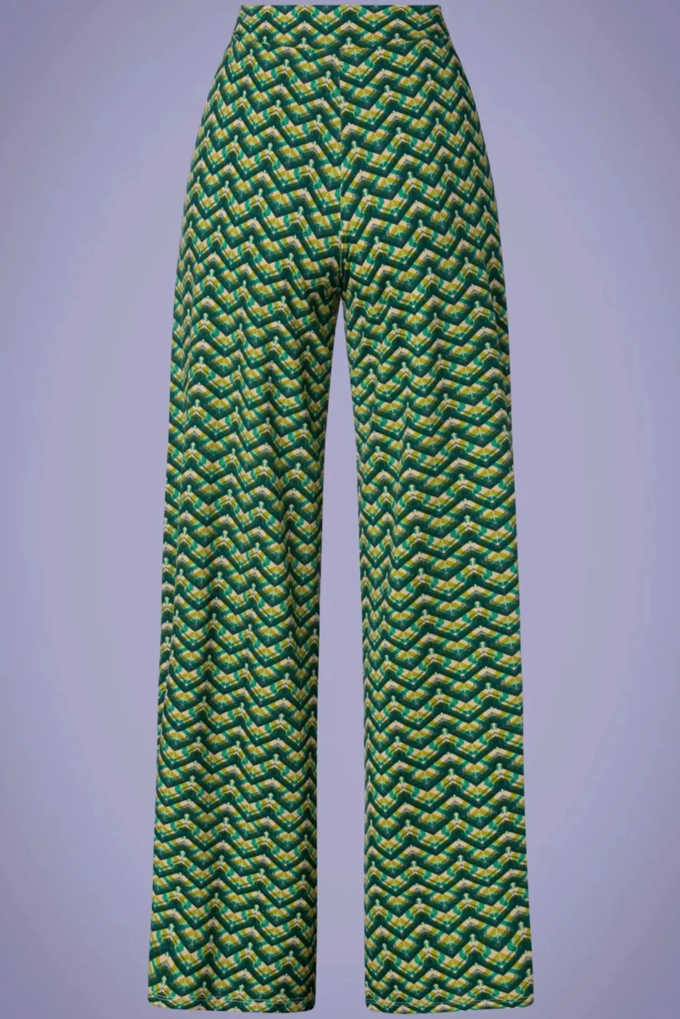 Outlet King Louie Border Palazzo Brazza Broek In Jaspisgroen