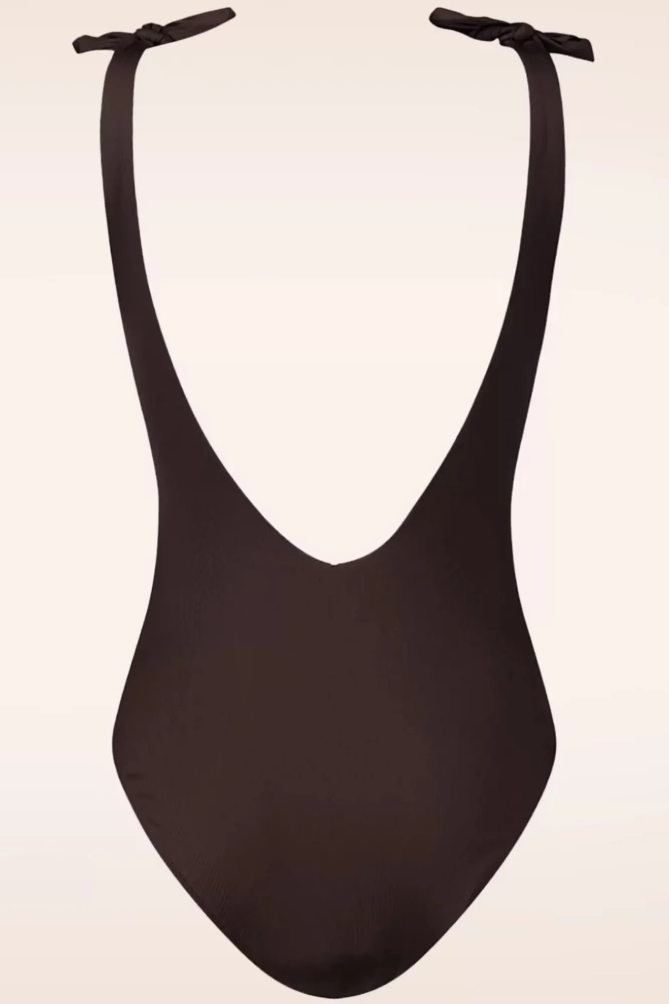 Best Sale TC Beach Bow Rib Badpak In Chocolade