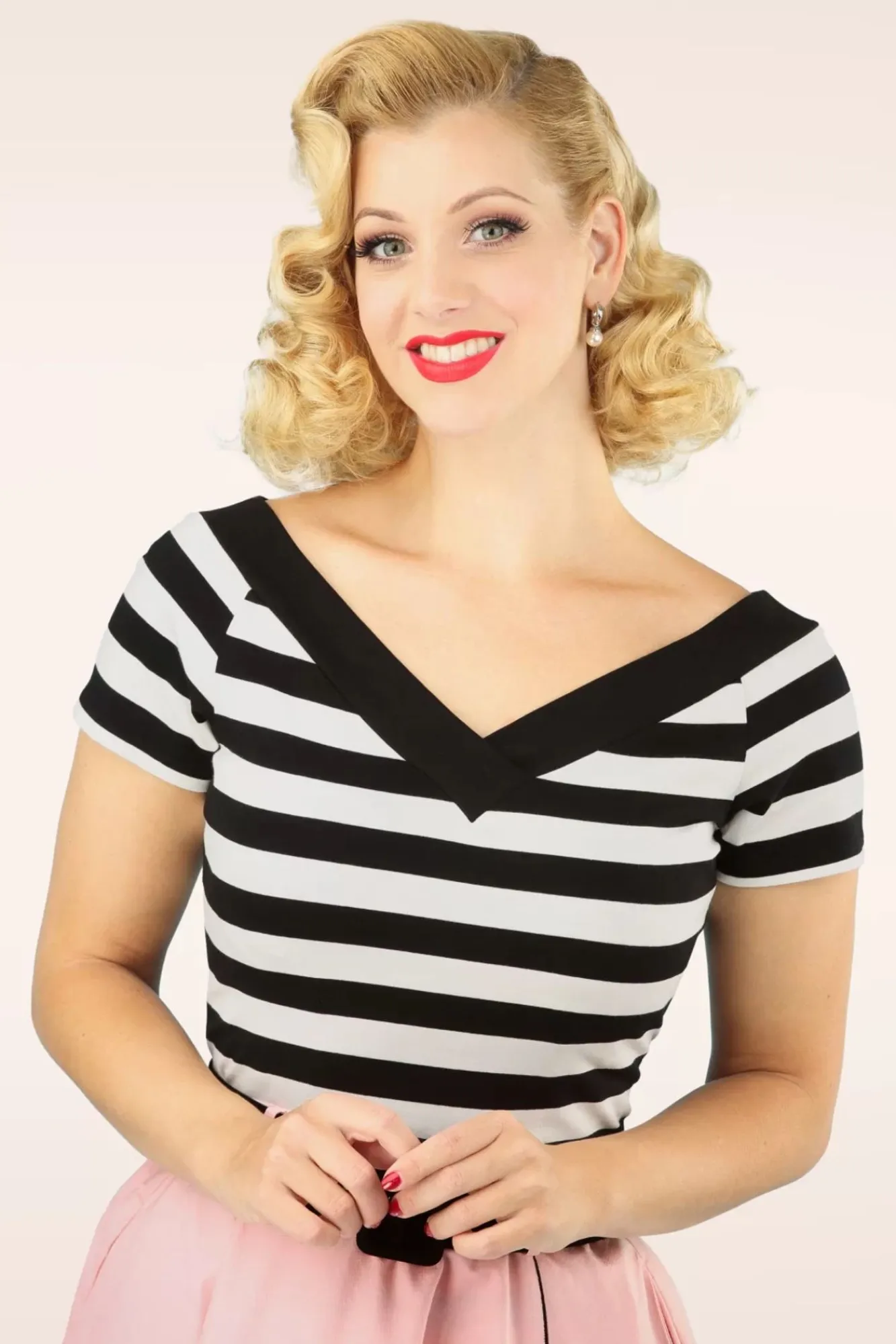 Sale Bunny Caitlin Strepen Top In Zwart En Wit