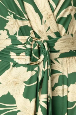 Discount K-Design Charlotte Flower Jurk In Groen