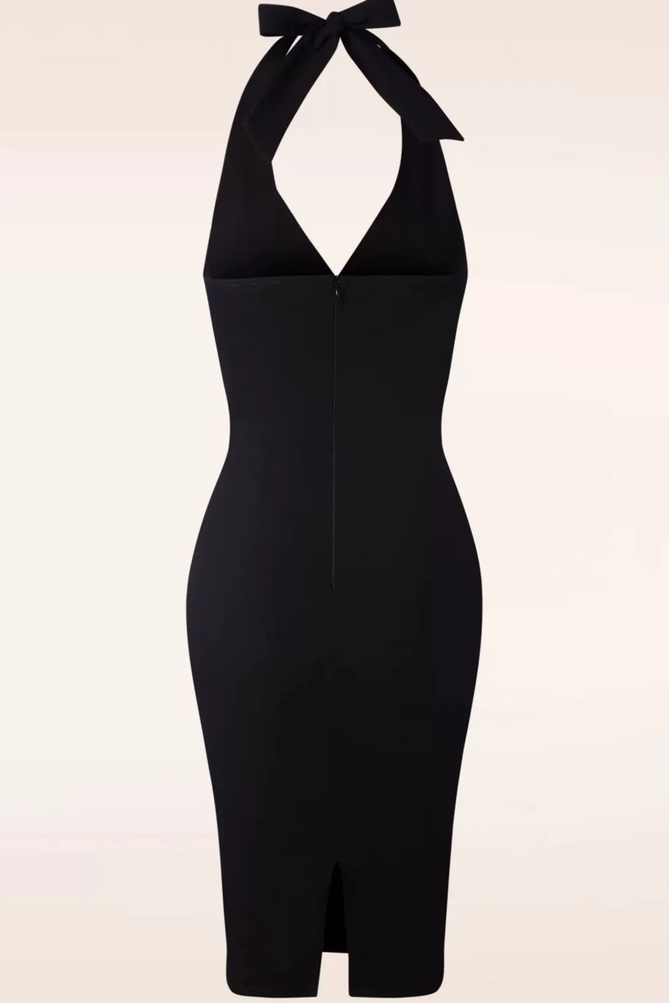 Store Vintage Chic for Topvintage Cher Halter Pencil Jurk In Zwart