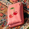 Hot Banned Retro Cherry Pie Crossbody Telefoontasje In Koraalroze