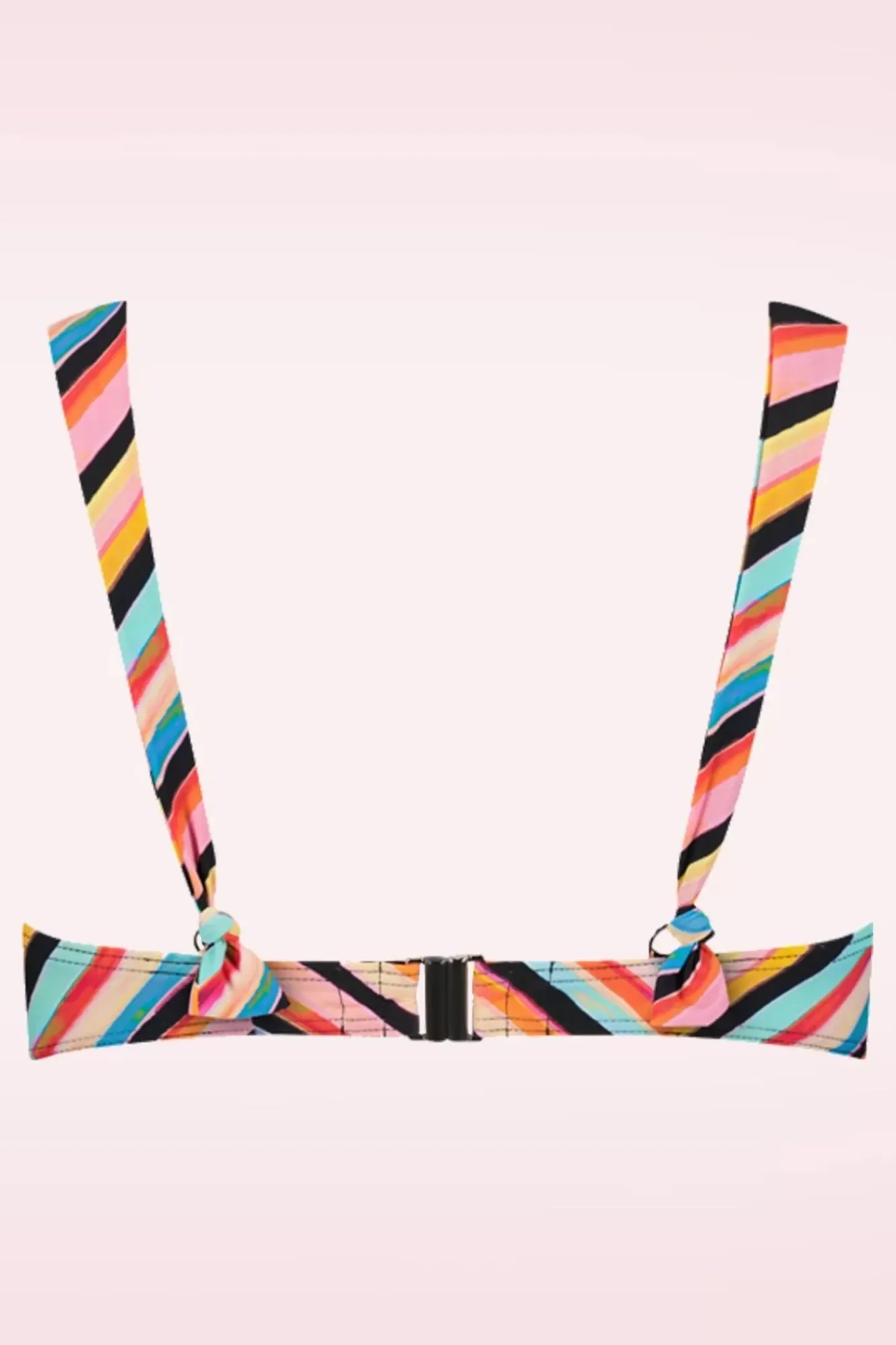 Store Cyell Chevron Chic Padded Bikini Top In Multi