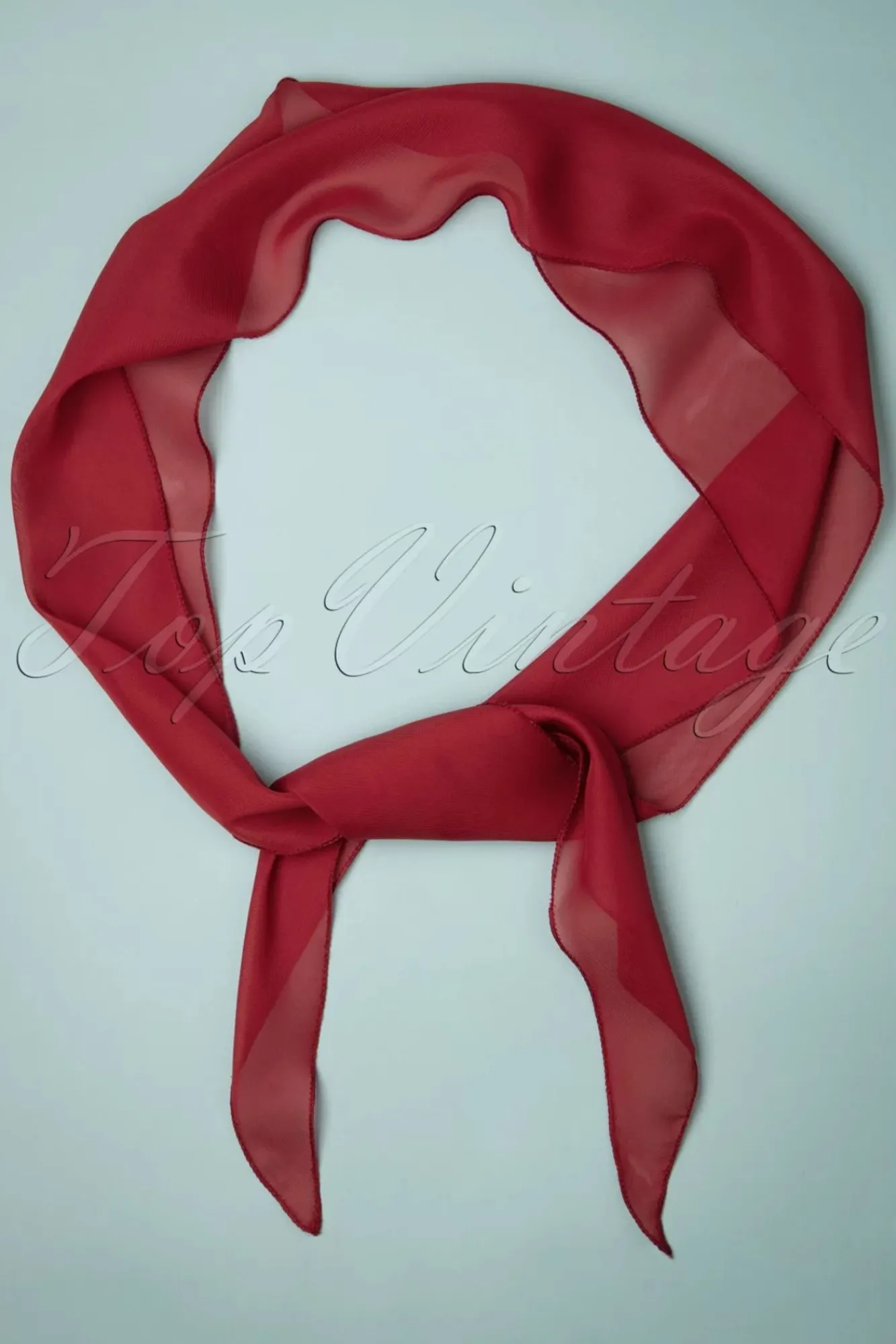 Outlet ZaZoo Chiffon Sjaal In Bordeauxrood