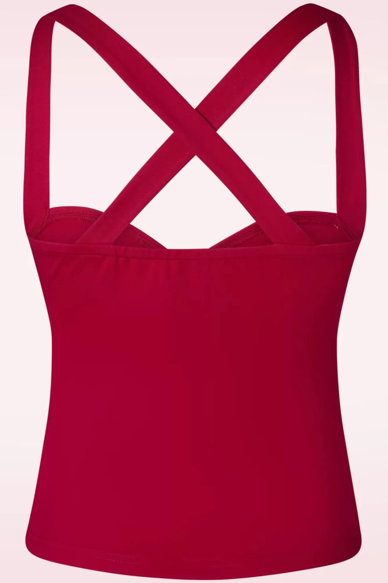 Fashion Vixen Cindy Cross Back Top In Rood