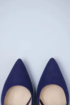 Discount Parodi Shoes Claire Stiletto Pumps Van Nubuck In Navy