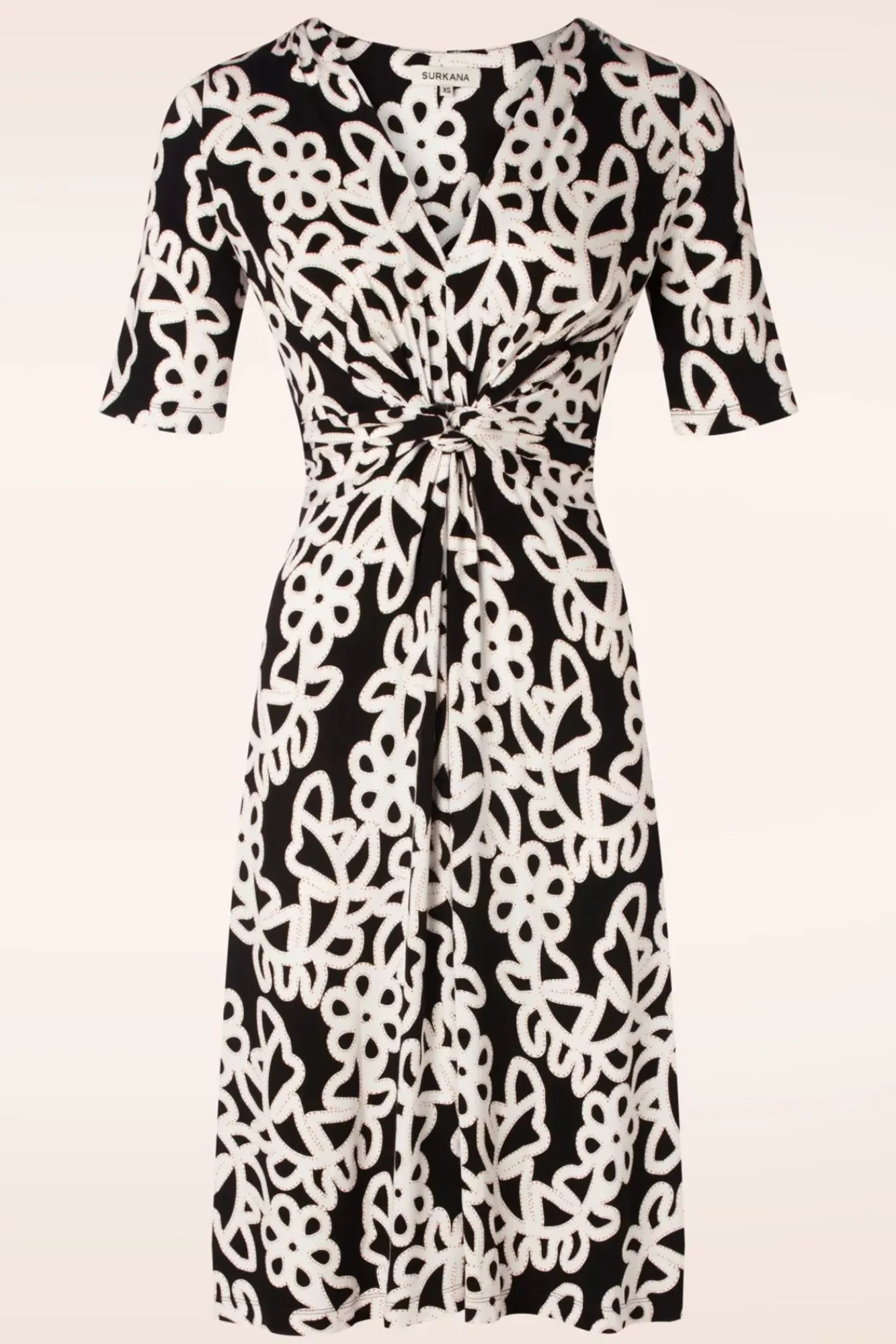 Best Sale Surkana Colette Geknoopte Jurk In Zwart