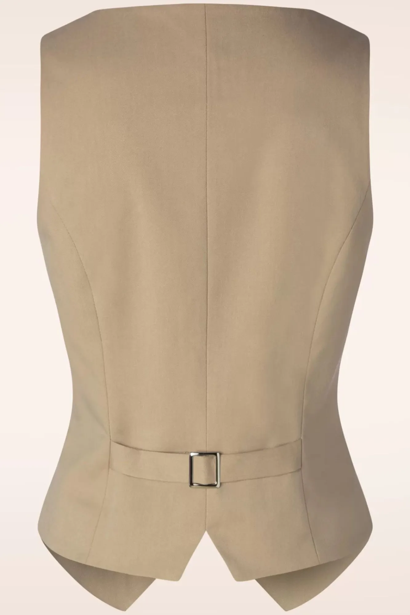 Shop Glamour Bunny Business Babe Dianne Gilet In Beige