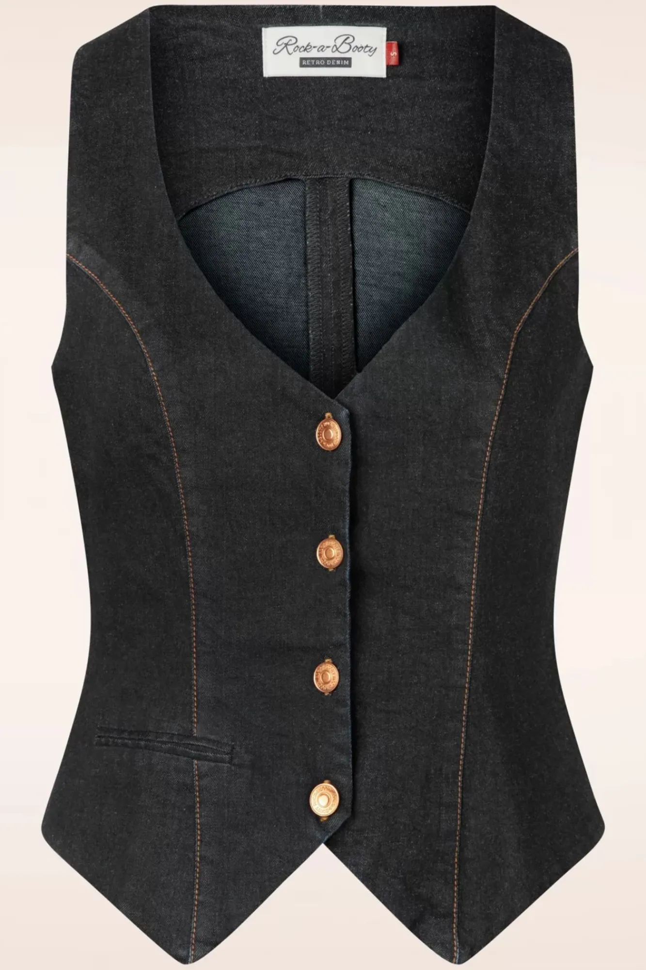 Outlet Rock-a-Booty Dianne Gilet In Zwart