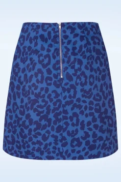 Outlet Louche Dylan Animal Magic Rok In Blauw
