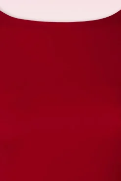 Outlet Vintage Chic for Topvintage Effen Jurk In Rood