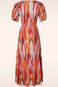 Flash Sale WNT Collection Emma Midi Wikkel Jurk In Multi