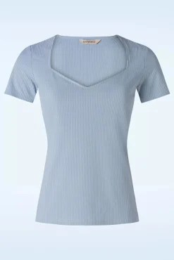 Cheap Banned Retro Fara Top In Blauw
