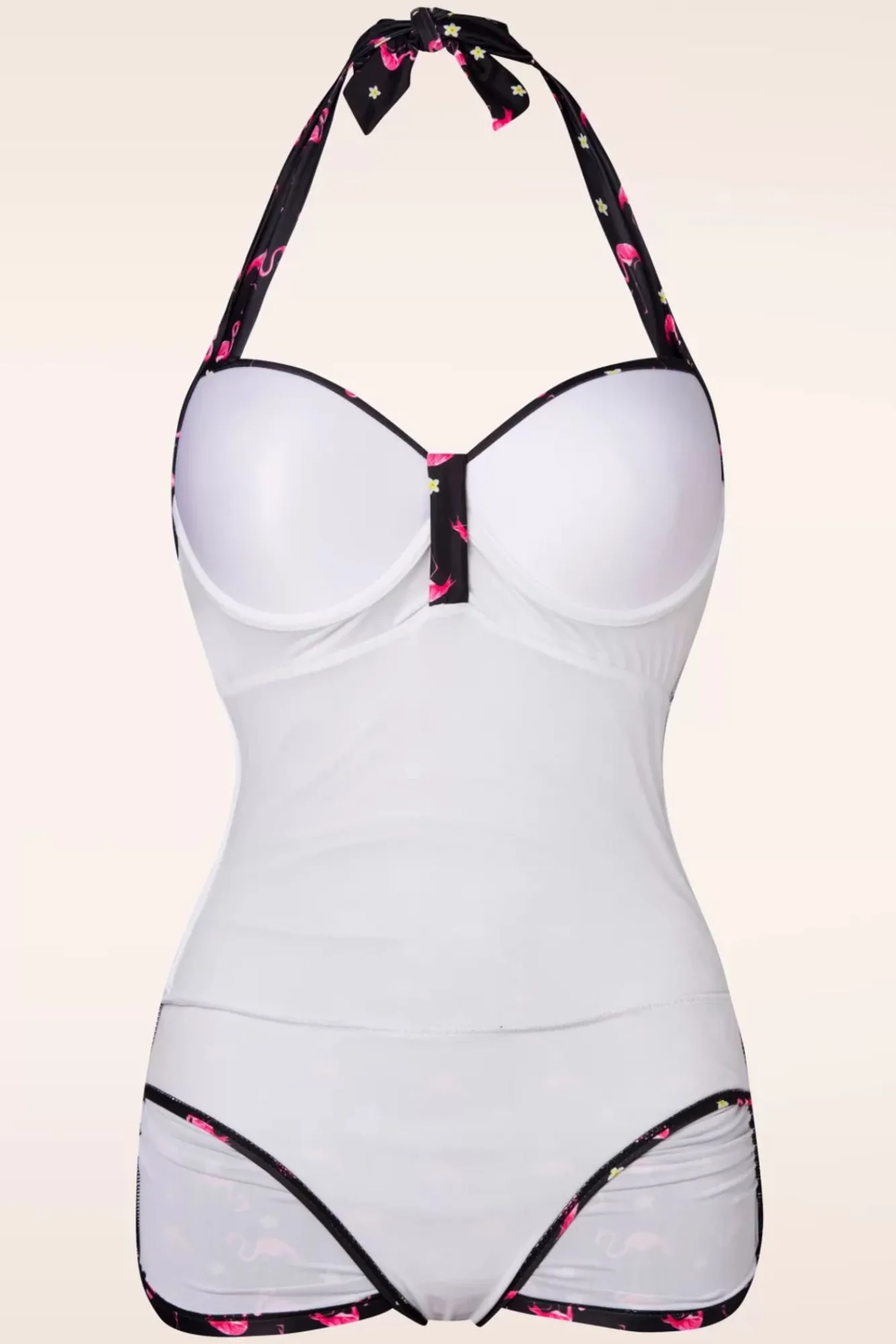Cheap Belsira Flamingo Badpak In Zwart En Roze