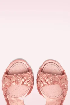 Hot Sunies Flexi Butterfly Flipflop Sandaaltjes In Glossy Roze