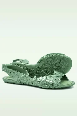 Cheap Sunies Flexi Butterfly Flipflop Sandaaltjes In Glossy Groen