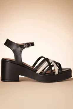 Cheap Miz Mooz Gabriella Sandaal In Zwart En Creme