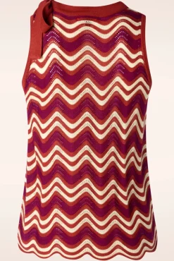 Fashion King Louie Grooveland Bow Top In Umbre