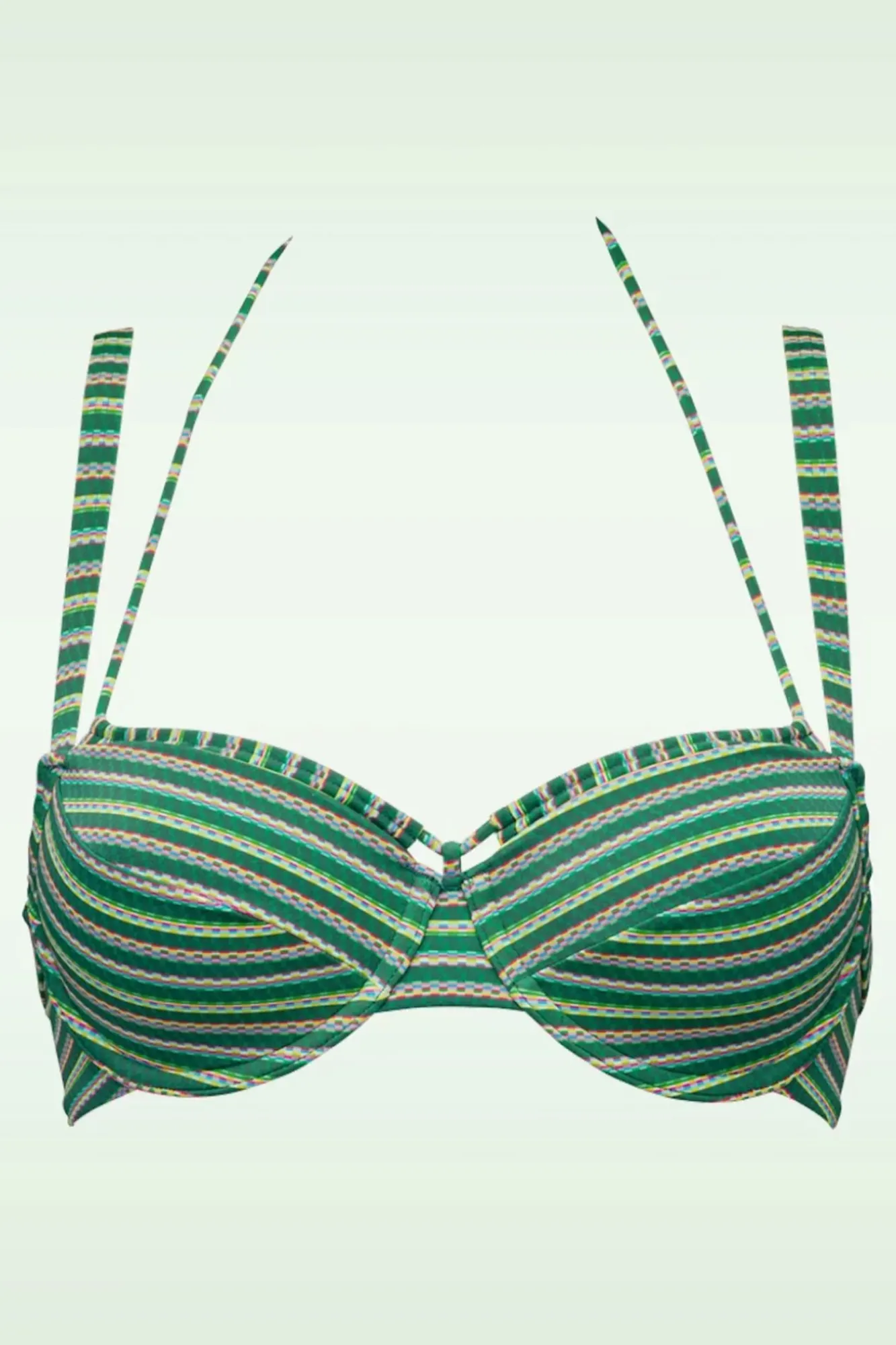Hot Marlies Dekkers Holi Vintage Balconette Bikini Top In Botanisch Groen