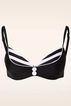 Best Belsira Joelle Stripes Bikinitop In Zwart En Wit