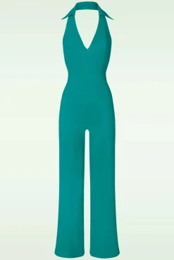 Shop Wild Pony Jolena Jumpsuit In Blauwgroen
