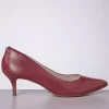 Outlet Parodi Shoes Josephine Pumps Van Leder In Rood