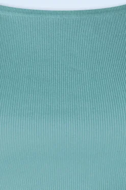 Hot Zilch Kaylie Top In Porselein Blauw