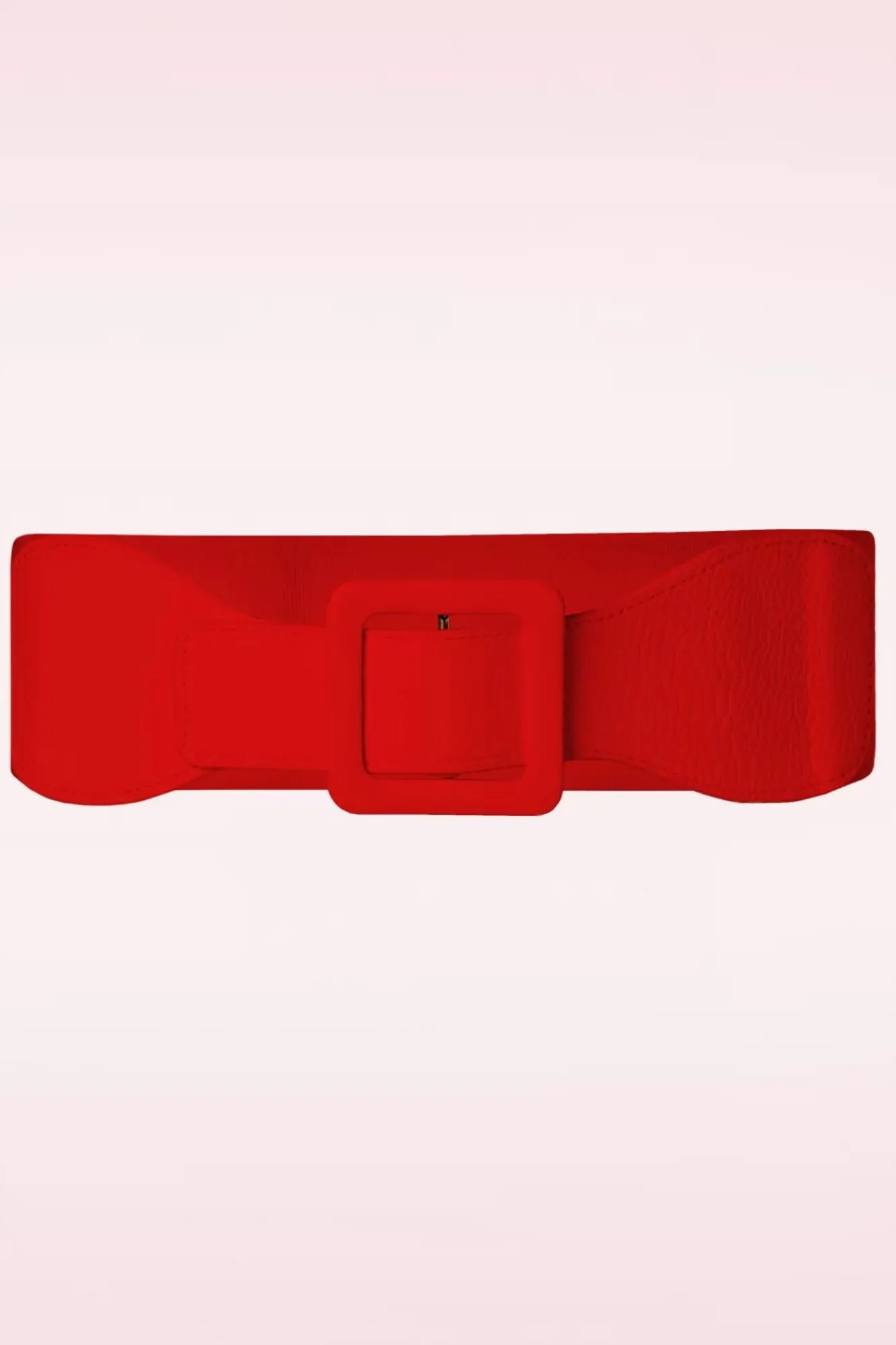 Best Sale Banned Retro Ladies Day Out Riem Met Vierkante Gesp In Rood