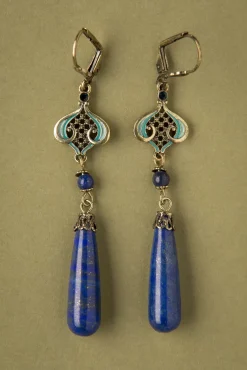 Cheap Lovely Lapis Oorbellen In Blauw