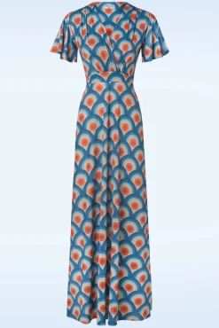 Clearance Vintage Chic for Topvintage Laurie Maxi Jurk In Circle Geo Print