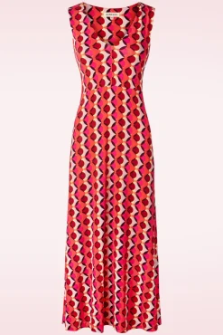 Shop Surkana Lia Maxi Jurk In Fuchsia