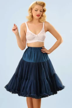Store Banned Retro Lola Lifeforms Petticoat In Marineblauw