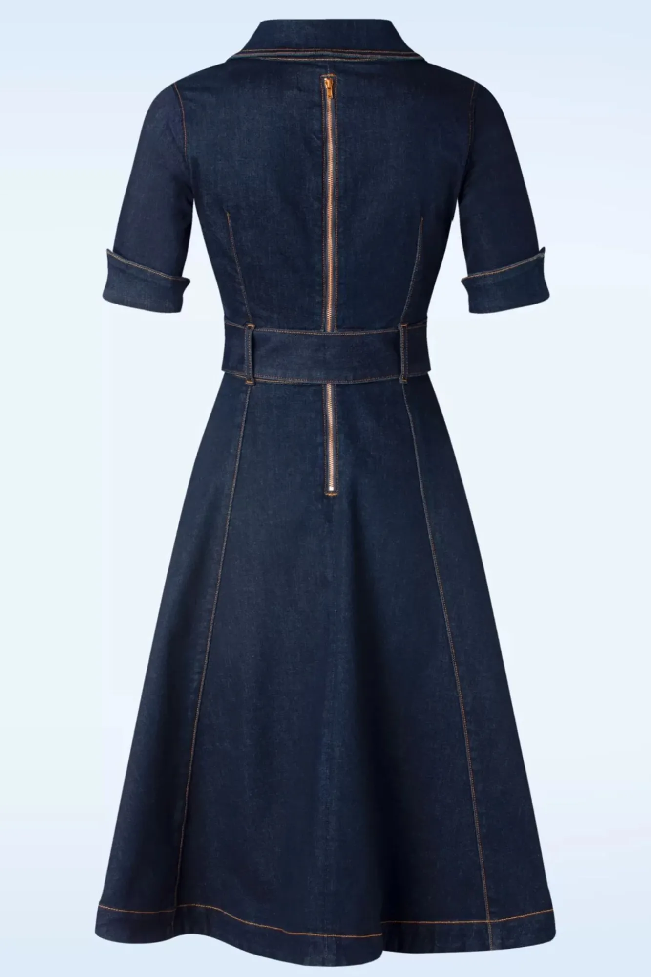 Cheap Rock-a-Booty Lucielle Swing Jurk In Donkerdenim