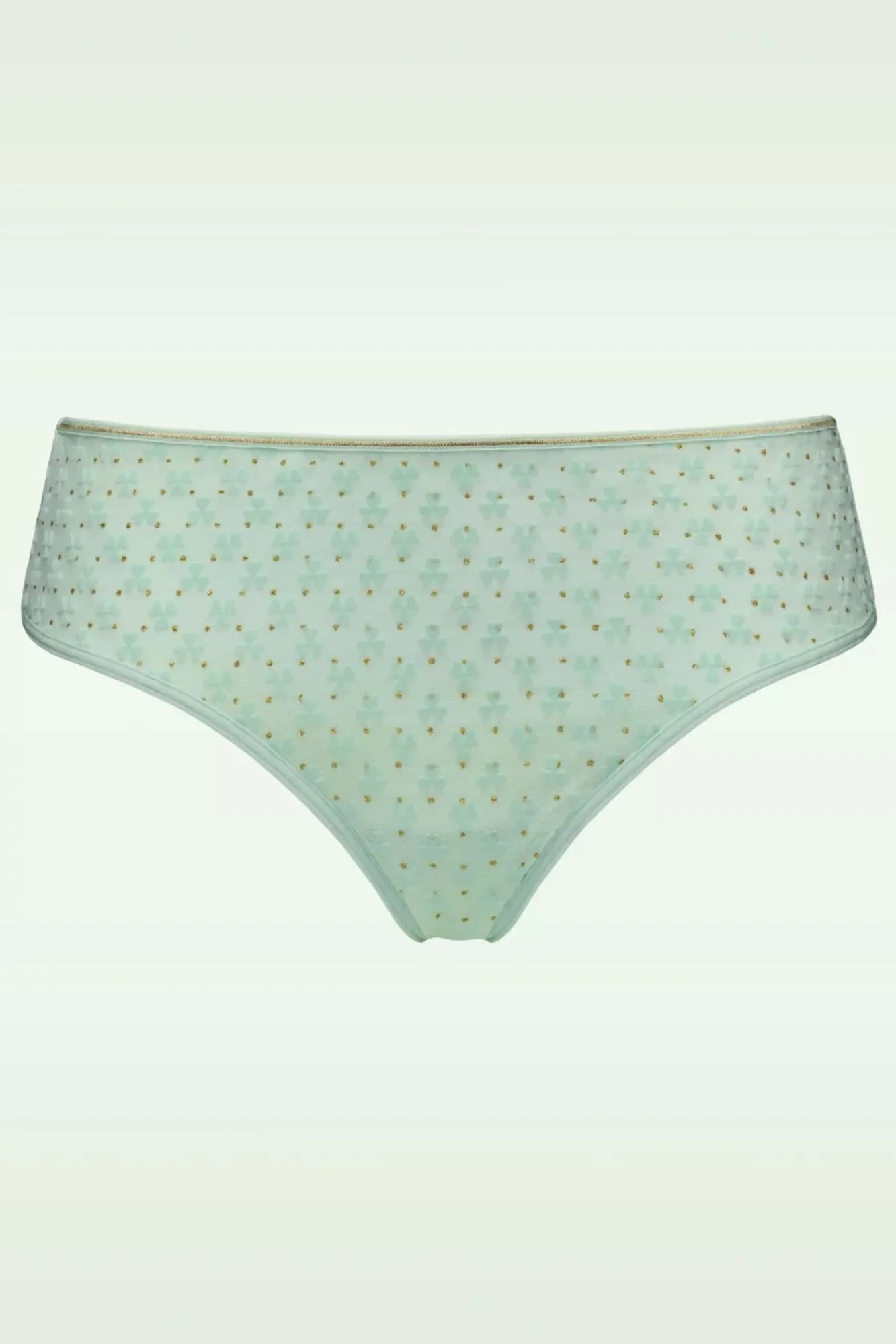 Discount Marlies Dekkers Lucky Clover Slip In Mintgroen En Goud