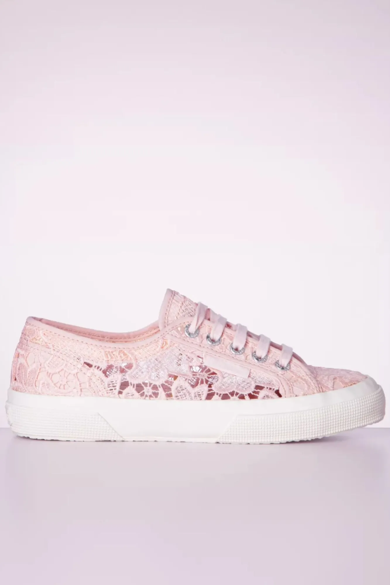 Sale Superga Macrame Sneakers In Roze