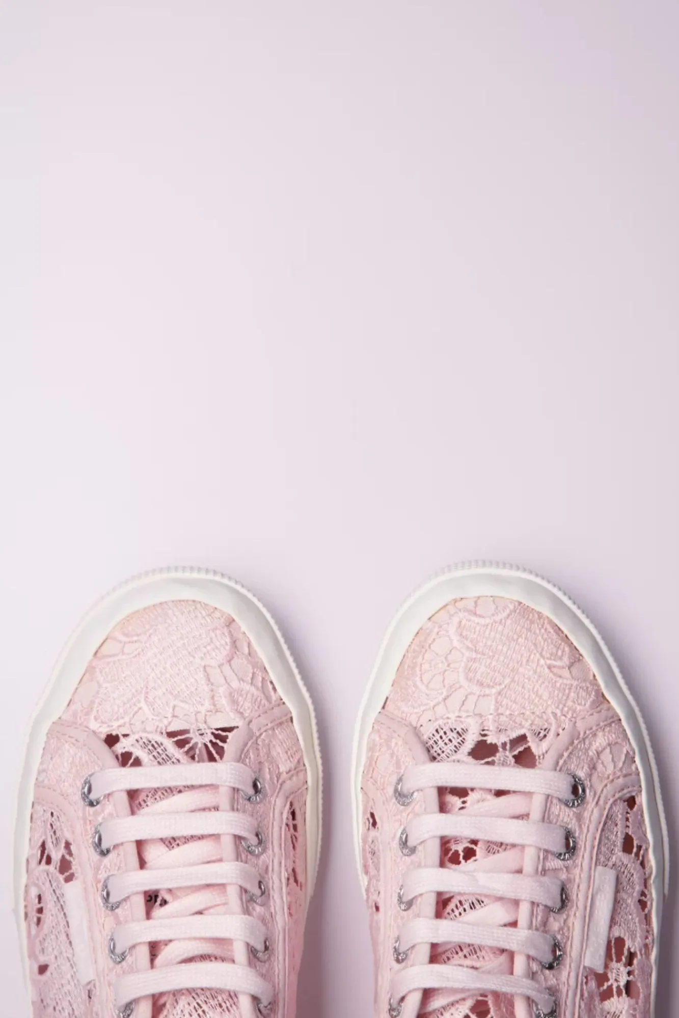 Sale Superga Macrame Sneakers In Roze