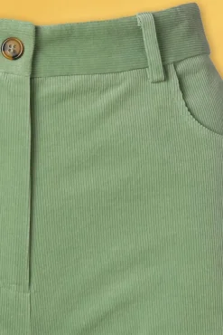 Flash Sale King Louie Marcie Babyrib Broek In Basilicumgroen