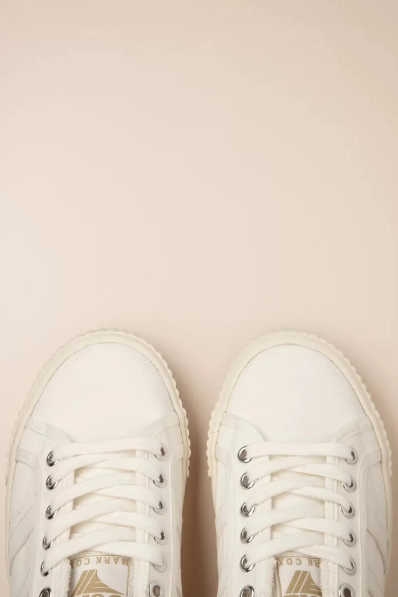 Clearance Gola Mark Cox Tennis Sneakers In Gebroken Wit